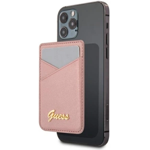 Kup Kapsa na karty Guess Wallet Card Slot GUWMSSASLPI MagSafe Saffiano růžová/pink - GUE1084PNK - {ean13} - Sklep Home Screen