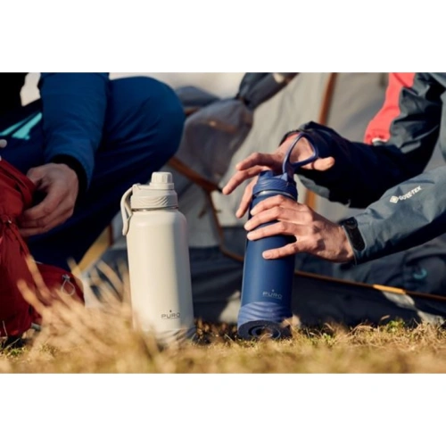 Kup PURO Outdoor-Edelstahl-Thermoflasche 500 ml (Schwarz) - PUR437BLK - {ean13} - Sklep Home Screen