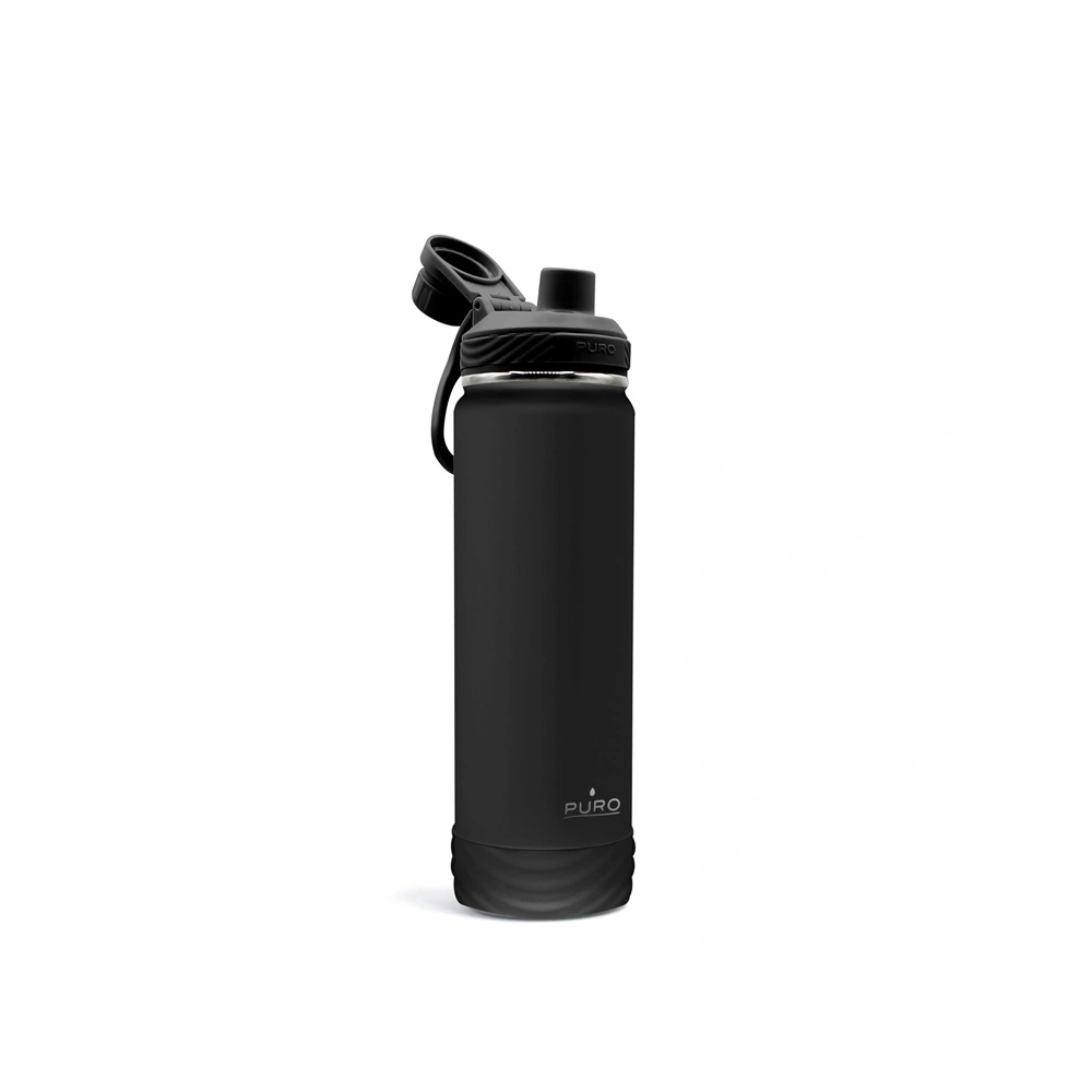 Butelka termiczna ze stali nierdzewnej PURO Outdoor 750 ml (Black)