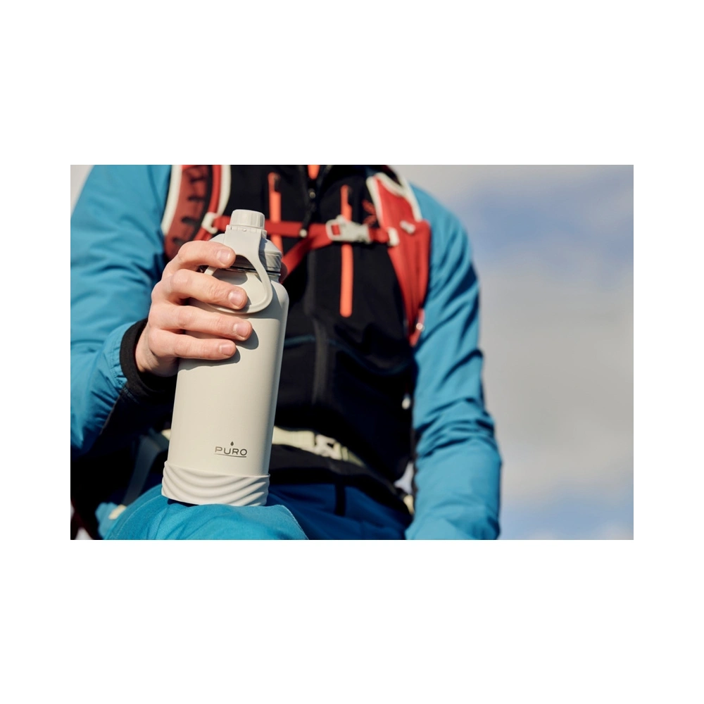 Butelka termiczna ze stali nierdzewnej PURO Outdoor 750 ml (Black)