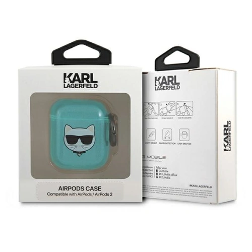 Kup Etui Karl Lagerfeld KLA2UCHFL Apple AirPods cover niebieski/blue Choupette - KLD562BLU - {ean13} - Sklep Home Screen