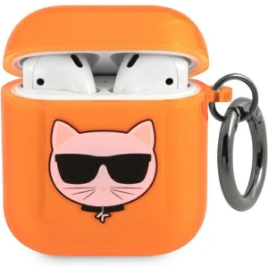 Kup Etui Karl Lagerfeld KLA2UCHFO pentru Apple AirPods, portocalie/orange Choupette - KLD563ORG - {ean13} - Sklep Home Screen