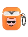 Etui Karl Lagerfeld KLA2UCHFO Apple AirPods cover pomarańczowy/orange Choupette