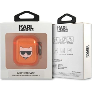 Kup Etui Karl Lagerfeld KLA2UCHFO Apple AirPods cover pomarańczowy/orange Choupette - KLD563ORG - {ean13} - Sklep Home Screen