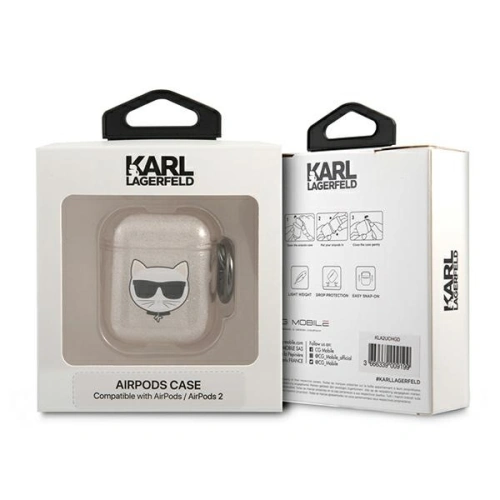 Kup Karl Lagerfeld Apple Tasche KLA2UCHGD AirPods Hülle gold/gold Glitter Choupette - KLD566GLD - {ean13} - Sklep Home Screen