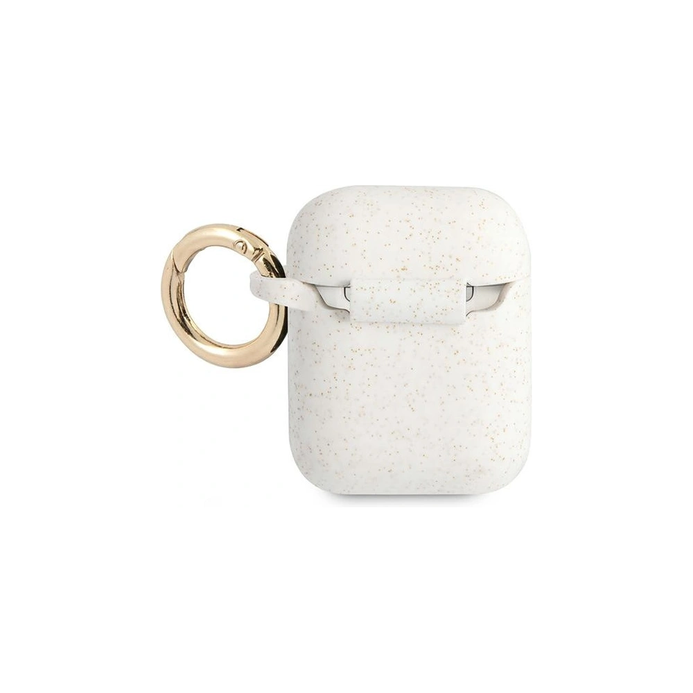 Etui Guess GUA2SGGEH Apple AirPods cover biały/white Silicone Glitter