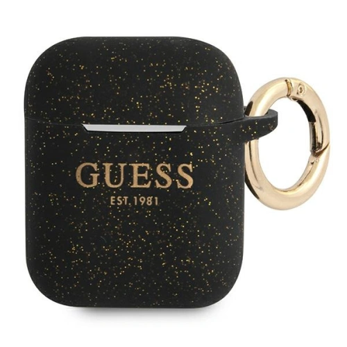 Kup Etui Guess GUA2SGGEK Apple AirPods kryt černý/black silikonový glitter - GUE1087BLK - {ean13} - Sklep Home Screen