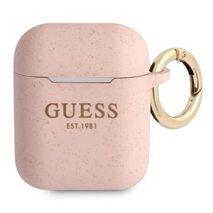Kup Etui Guess GUA2SGGEP pentru Apple AirPods roz/pink Silicon Glitter - GUE1088PNK - {ean13} - Sklep Home Screen
