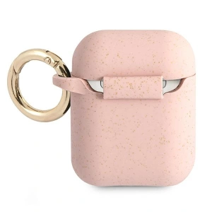 Kup Etui Guess GUA2SGGEP Apple AirPods cover różowy/pink Silicone Glitter - GUE1088PNK - {ean13} - Sklep Home Screen