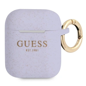 Kup Etui Guess GUA2SGGEU pentru Apple AirPods capac purpuriu/purple Silicon Glitter - GUE1089PRP - {ean13} - Sklep Home Screen