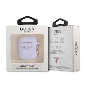 Kup Etui Guess GUA2SGGEU Apple AirPods cover purpurowy/purple Silicone Glitter - GUE1089PRP - {ean13} - Sklep Home Screen