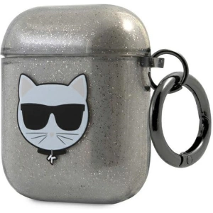 Kup Etui Karl Lagerfeld KLA2UCHGK Apple AirPods cover czarny/black Glitter Choupette - KLD567BLK - {ean13} - Sklep Home Screen