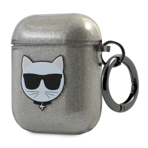 Kup Etui Karl Lagerfeld KLA2UCHGK Apple AirPods tok fekete/black Glitter Choupette - KLD567BLK - {ean13} - Sklep Home Screen