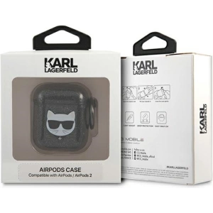 Kup Etui Karl Lagerfeld KLA2UCHGK Apple AirPods cover czarny/black Glitter Choupette - KLD567BLK - {ean13} - Sklep Home Screen