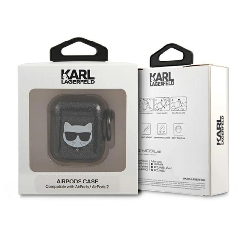 Kup Etui Karl Lagerfeld KLA2UCHGK Apple AirPods tok fekete/black Glitter Choupette - KLD567BLK - {ean13} - Sklep Home Screen