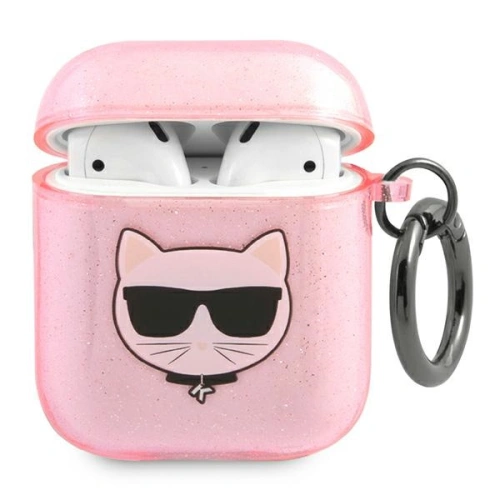 Kup Etui Karl Lagerfeld KLA2UCHGP Apple AirPods tok rózsaszín/pink Glitter Choupette - KLD568PNK - {ean13} - Sklep Home Screen