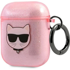 Kup Etui Karl Lagerfeld KLA2UCHGP Apple AirPods cover różowy/pink Glitter Choupette - KLD568PNK - {ean13} - Sklep Home Screen