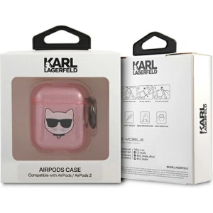 Kup Etui Karl Lagerfeld KLA2UCHGP Apple AirPods cover różowy/pink Glitter Choupette - KLD568PNK - {ean13} - Sklep Home Screen