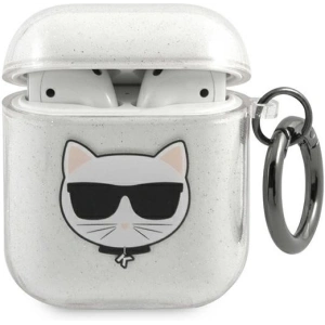 Kup Etui Karl Lagerfeld KLA2UCHGS husă pentru Apple AirPods argintie/silver Glitter Choupette - KLD569SLV - {ean13} - Sklep Home Screen