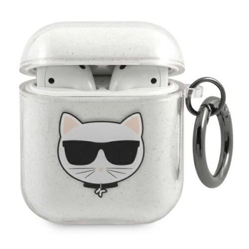 Kup Etui Karl Lagerfeld KLA2UCHGS Apple AirPods obal stříbrný/silver Glitter Choupette - KLD569SLV - {ean13} - Sklep Home Screen