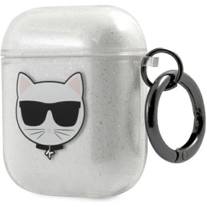 Kup Etui Karl Lagerfeld KLA2UCHGS husă pentru Apple AirPods argintie/silver Glitter Choupette - KLD569SLV - {ean13} - Sklep Home Screen