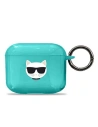 Karl Lagerfeld Apple Tasche KLA3UCHFL AirPods 3 Hülle blau/blau Choupette