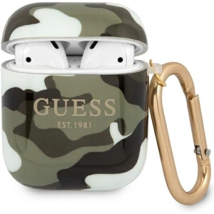 Kup Etui Guess GUA2UCAMA husă Apple AirPods verde/khaki Camo Collection - GUE1092GRN - {ean13} - Sklep Home Screen