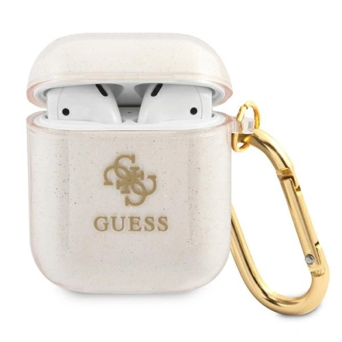 Kup Etui Guess GUA2UCG4GD pentru Apple AirPods, aurie/aur Glitter Collection - GUE1094GLD - {ean13} - Sklep Home Screen