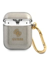 Guess Apple Tasche GUA2UCG4GK AirPods Hülle schwarz/schwarz Glitter Collection