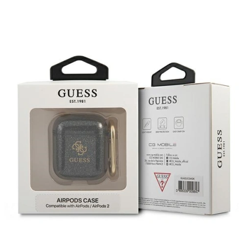Kup Etui Guess GUA2UCG4GK capac pentru Apple AirPods negru/black Glitter Collection - GUE1095BLK - {ean13} - Sklep Home Screen