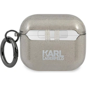 Etui Karl Lagerfeld KLA3UCHGK Apple AirPods 3 kryt černý/black Glitter Choupette