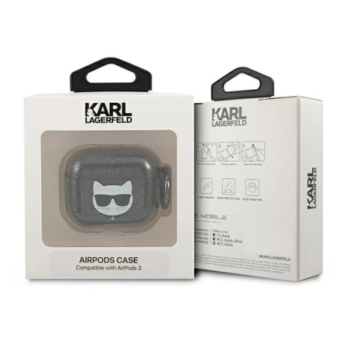 Kup Karl Lagerfeld Apple Tasche KLA3UCHGK AirPods 3 Hülle schwarz/schwarz Glitter Choupette - KLD575BLK - {ean13} - Sklep Home Screen