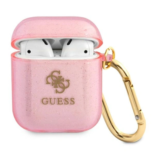 Kup Etui Guess GUA2UCG4GP capac pentru Apple AirPods roz/pink Glitter Collection - GUE1096PNK - {ean13} - Sklep Home Screen