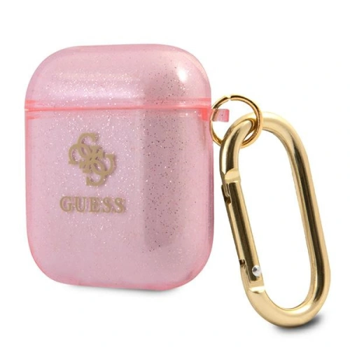 Kup Etui Guess GUA2UCG4GP capac pentru Apple AirPods roz/pink Glitter Collection - GUE1096PNK - {ean13} - Sklep Home Screen