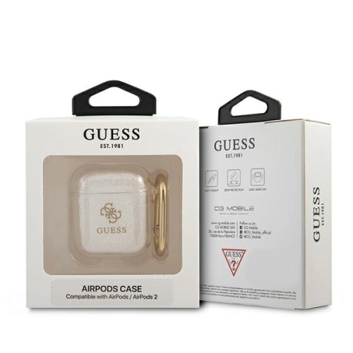 Kup Guess Apple Hülle GUA2UCG4GT AirPods Abdeckung Transparent Glitter Kollektion - GUE1097CL - {ean13} - Sklep Home Screen
