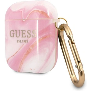 Kup Etui Guess GUA2UNMP Apple AirPods cover różowy/pink Marble Collection - GUE1099PNK - {ean13} - Sklep Home Screen