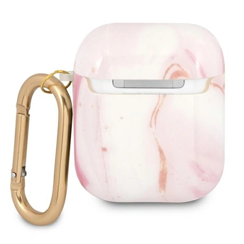 Kup Etui Guess GUA2UNMP pentru Apple AirPods, roz/pink Marble Collection - GUE1099PNK - {ean13} - Sklep Home Screen