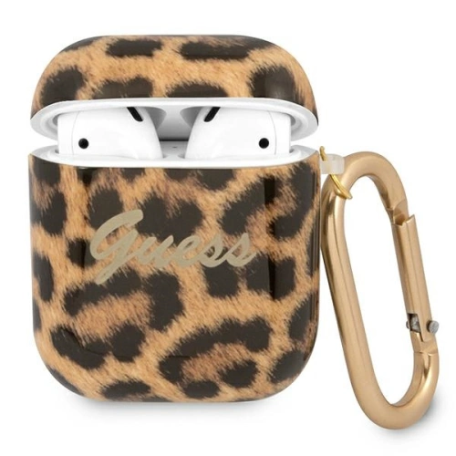 Kup Etui Guess GUA2USLEO Apple AirPods obal zlatý/gold Leopard Collection - GUE1100GLD - {ean13} - Sklep Home Screen