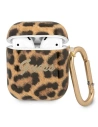 Etui Guess GUA2USLEO pentru Apple AirPods aurie/aur Leopard Collection