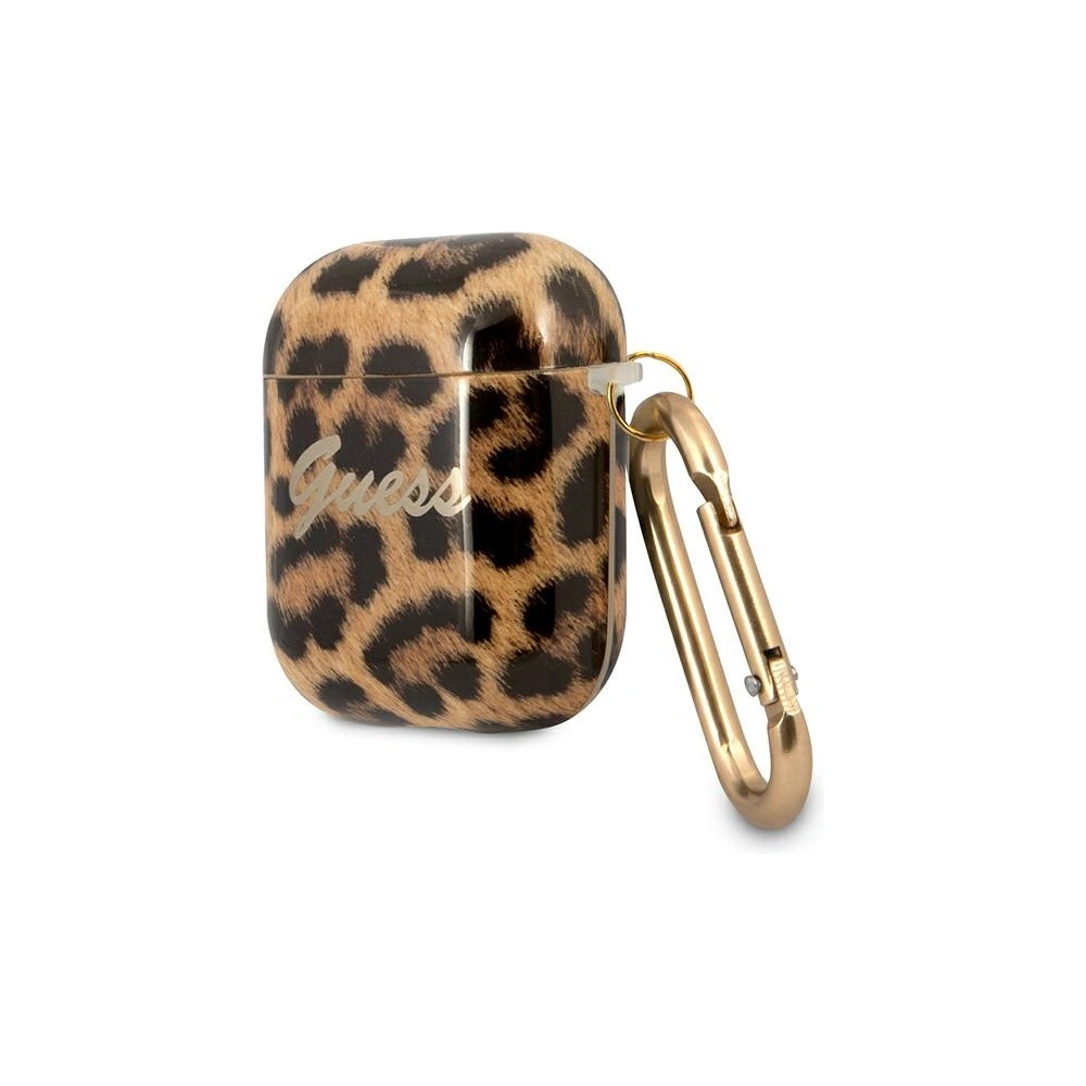 Etui Guess GUA2USLEO Apple AirPods cover złoty/gold Leopard Collection