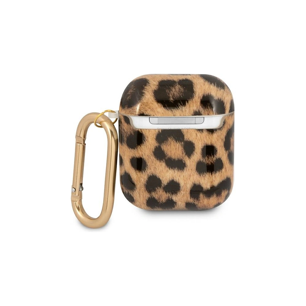 Etui Guess GUA2USLEO Apple AirPods cover złoty/gold Leopard Collection
