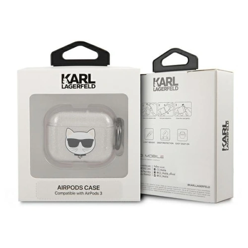 Kup Etui Karl Lagerfeld KLA3UCHGS Apple AirPods 3 cover srebrny/silver Glitter Choupette - KLD577SLV - {ean13} - Sklep Home Screen