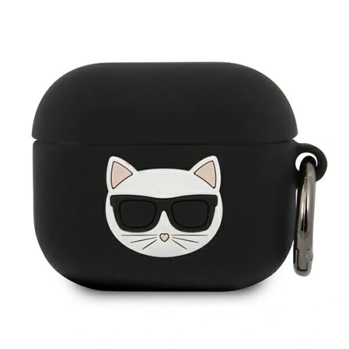 Kup Etui Karl Lagerfeld KLACA3SILCHBK Apple AirPods 3 kryt černý/black silikon Choupette - KLD578BLK - {ean13} - Sklep Home Screen