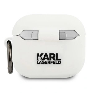 Kup Etui Karl Lagerfeld KLACA3SILCHWH Apple AirPods 3 cover biały/white Silicone Choupette - KLD579WHT - {ean13} - Sklep Home Screen