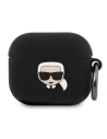 Etui Karl Lagerfeld KLACA3SILKHBK Apple AirPods 3 tok fekete/szilikon Ikonik