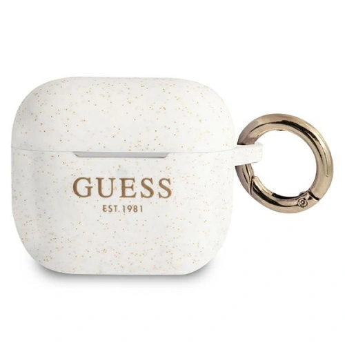 Kup Etui Guess GUA3SGGEH Apple AirPods 3 borító fehér/white Szilikon Csillámmal - GUE1101WHT - {ean13} - Sklep Home Screen