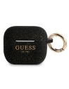 Guess Apple Tasche GUA3SGGEK AirPods 3 Hülle schwarz/schwarz Silikon Glitter