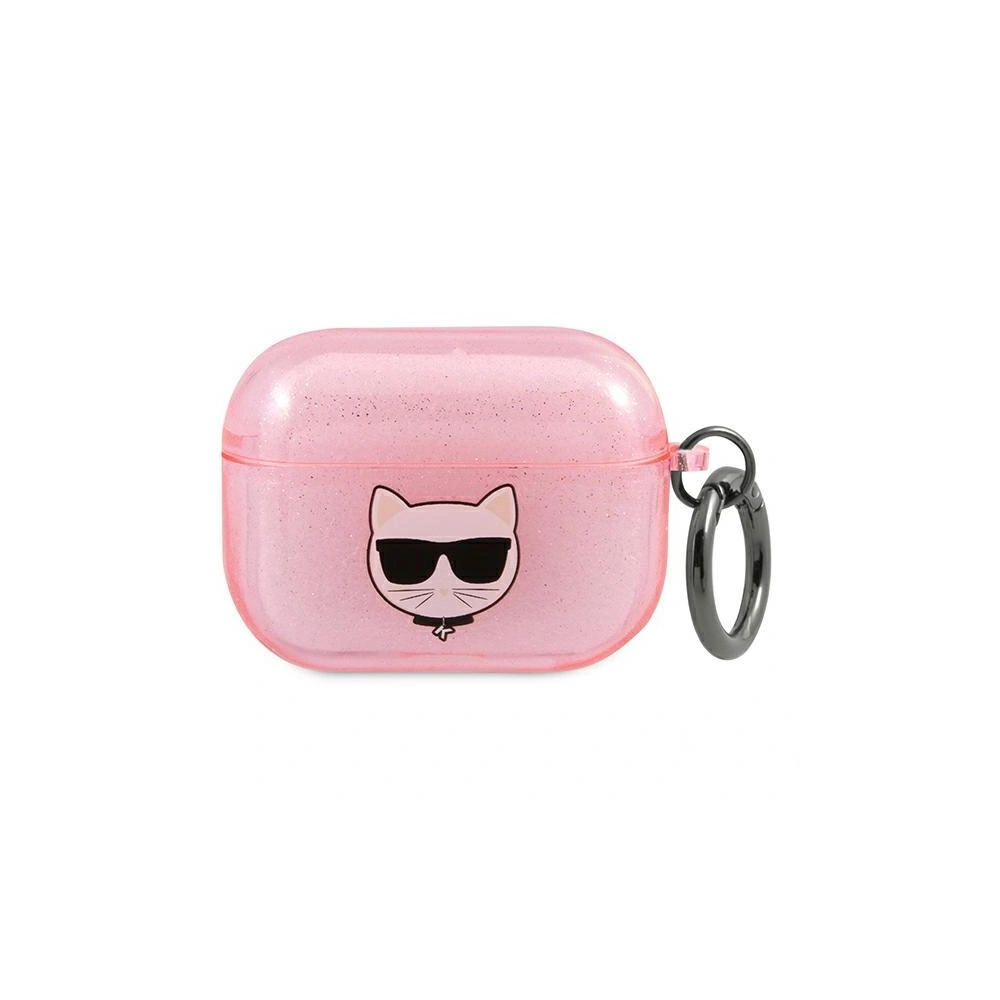 Etui Karl Lagerfeld KLAPUCHGP Apple AirPods Pro cover różowy/pink Glitter Choupette