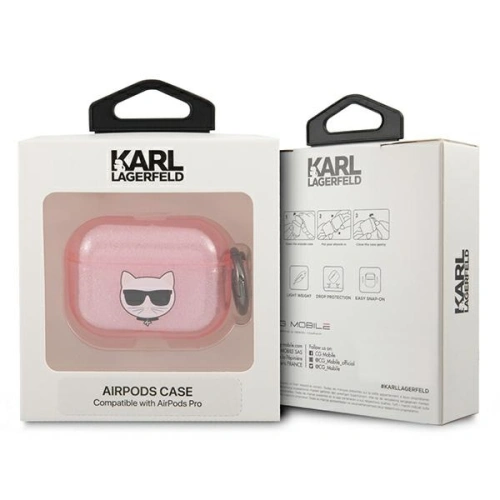 Kup Karl Lagerfeld Apple Tasche KLAPUCHGP AirPods Pro Hülle rosa/rosa Glitter Choupette - KLD587PNK - {ean13} - Sklep Home Screen