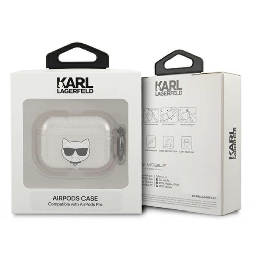 Kup Etui Karl Lagerfeld KLAPUCHGS Apple AirPods Pro cover srebrny/silver Glitter Choupette - KLD588SLV - {ean13} - Sklep Home Screen